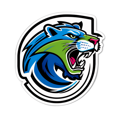 Dynamic Canucks-Panthers Fusion Sticker