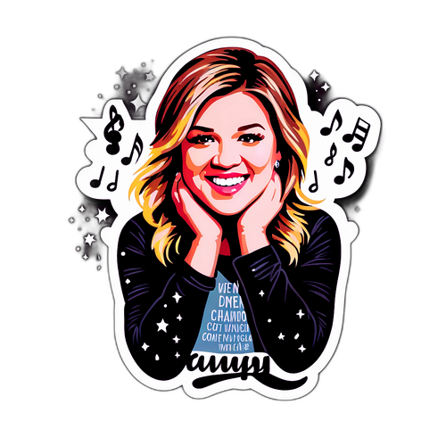Inspirerande musikklistermärke med Kelly Clarkson