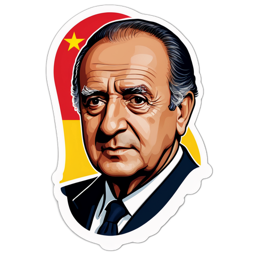 Dramatisk klistremerke av Juan Carlos