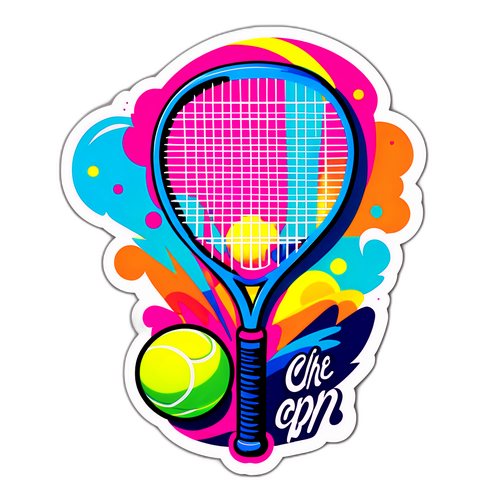 Stiker Bertema Tenis untuk Cincinnati Open