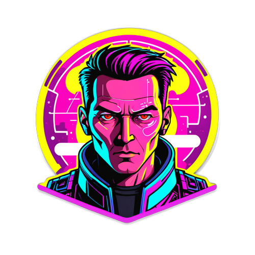Futuristische Bob Vylan Sticker