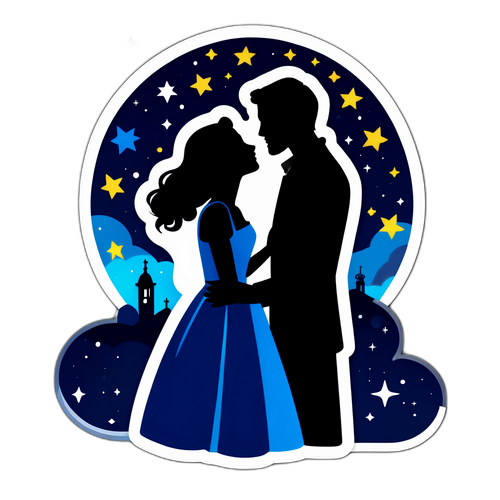 Adesivo Romantico per Notte di San Lorenzo
