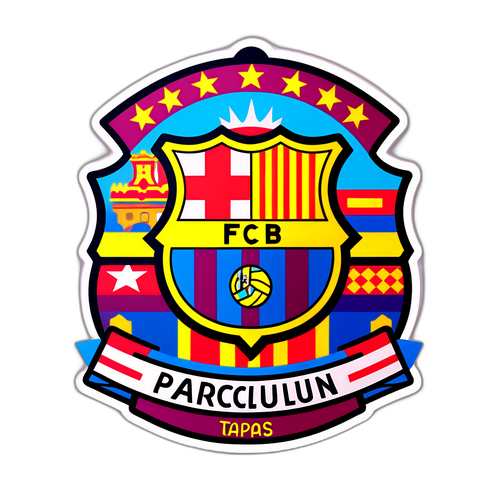 Barcelona'nın Kültürü ve Futbol Tutkusunu Yansıtan Çıkartma