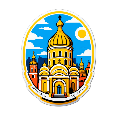 Стікери з символічними архітектурними пам'ятками Кривого Рогу