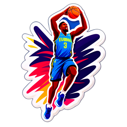 Manlalaro ng Basketbol na Nagsasagawa ng Dunk