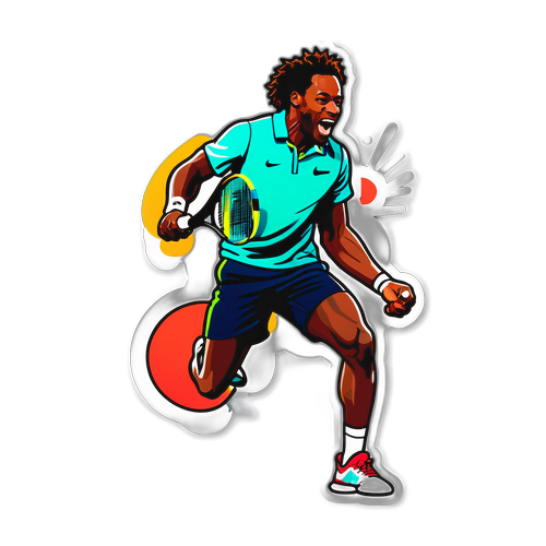 Adesivo Giocoso di Monfils