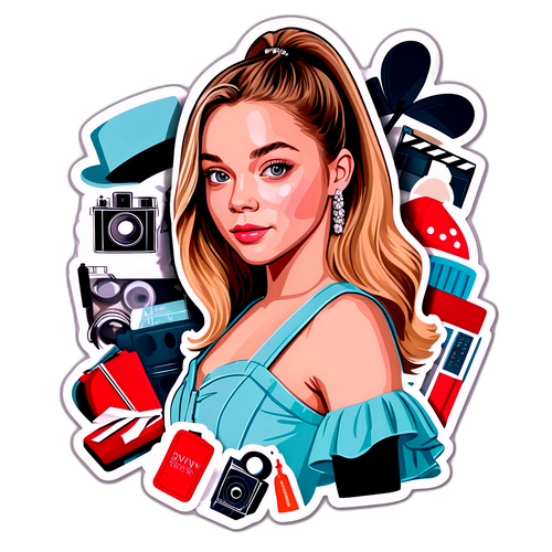 सिडनी स्वीनी का ग्लैमरस स्टिकर