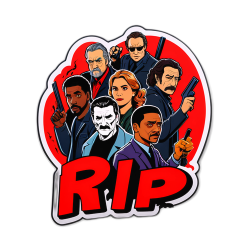 Autocolant artistic din serialul 'The Rip' pe Netflix