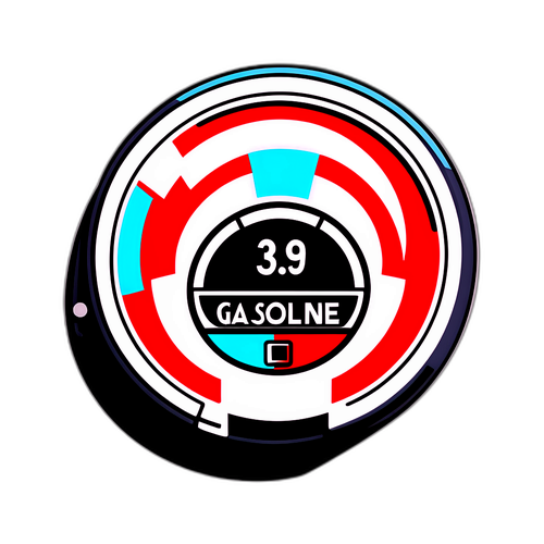 ガソリン価格上昇を表現するデザイン