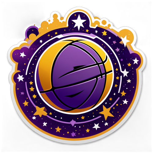 Cosmic Lakers Basketball Design