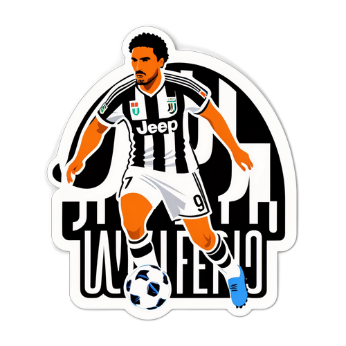 Muundo wa Juventus wa Mistari Nyeusi na Wazuri