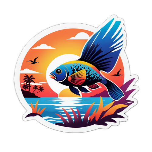 トロピカルフィッシュの夕日