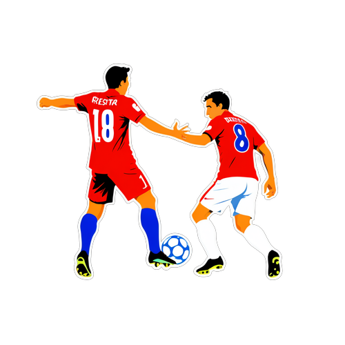Diseño de acción de tiro libre en un partido entre Independiente y Deportivo Riestra