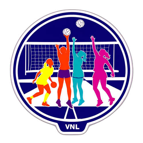 Stiker Motivasi VNL 2025 Voli Putri