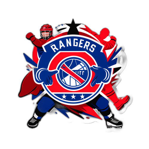 Ενεργητικό Αυτοκόλλητο με το Λογότυπο των Rangers