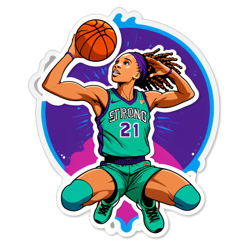 Fearless & Strong: Brittney Griner Slam Dunk Sticker