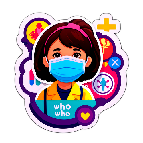 Plakat WHO z Motywem Zdrowia Publicznego