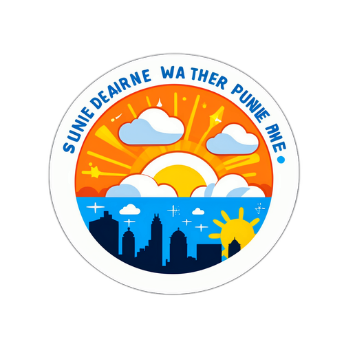 पुणे का मौसम स्टिकर
