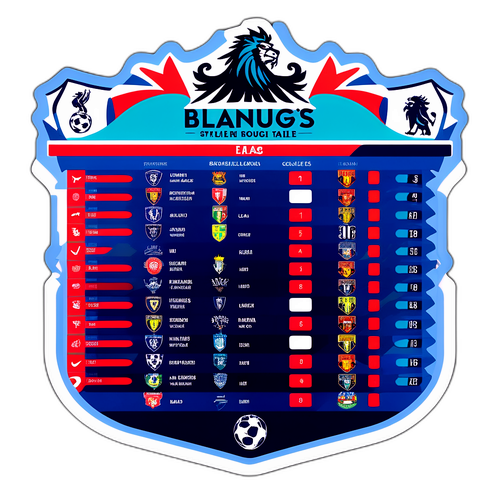 Sticker ya Jedwali la Premier League