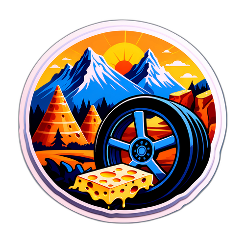 Roues de Reblochon et Montagnes