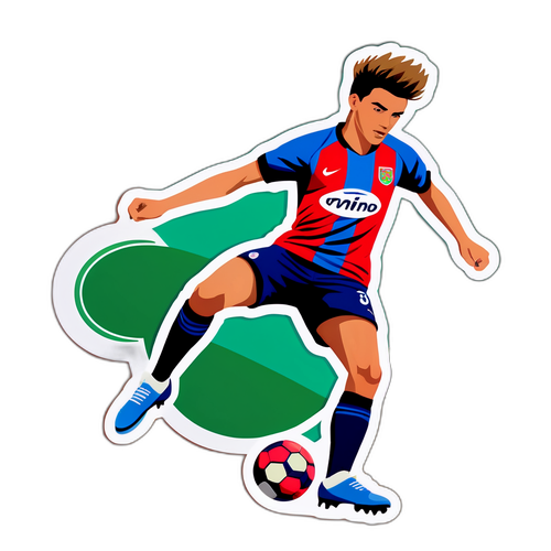 Sticker van de jonge voetballer Noa Jordens