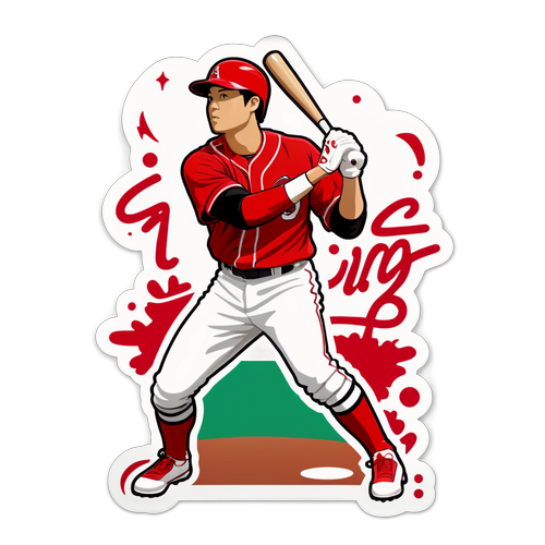 大谷翔平的全能風采貼紙