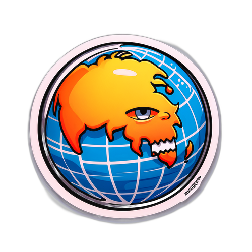 Humoristische Sticker over Wereldwijde Uitval van ChatGPT