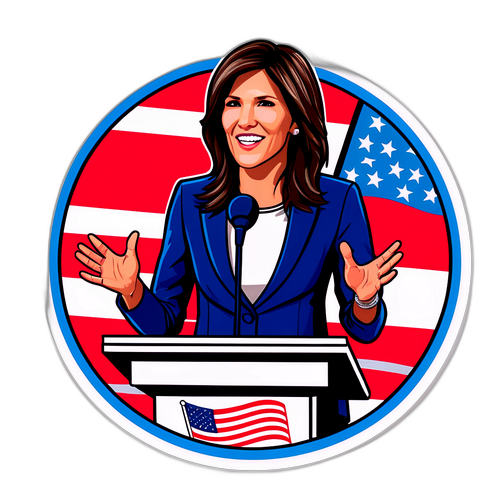 Kristi Noem Talande Klistermärke
