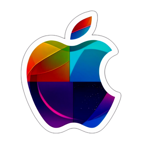 Makabagong Apple Logo Sticker