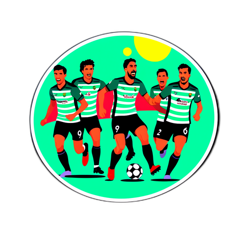 Et spændende øjeblik fra Racing Santander