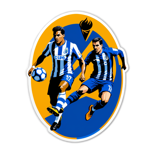 Sticker ya Mchuano Mkali Kati ya Porto na Nacional