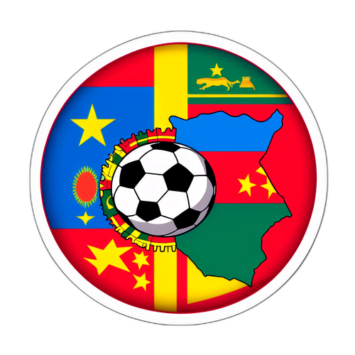 Sticker ya Bendera ya Kameruni na Eswatini