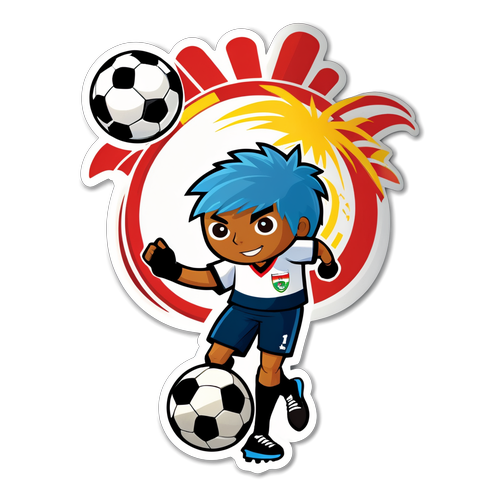 ¡El Sticker de Fútbol que Fusiona la Cultura Peruana y Te Hará Vibrar de Pasión!