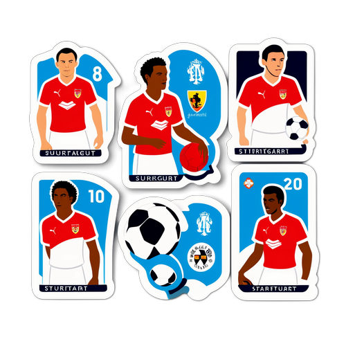 สติกเกอร์ของนักฟุตบอลชาวสตุ๊ตการ์ตในวันที่สำคัญ