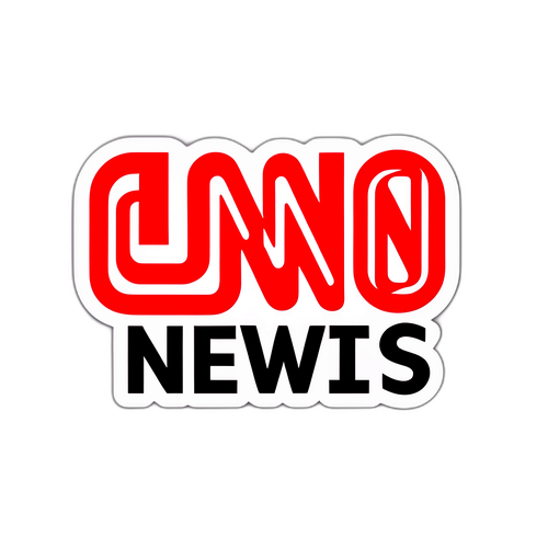 Sticker ya CNN na Kichwa cha Habari Mbali