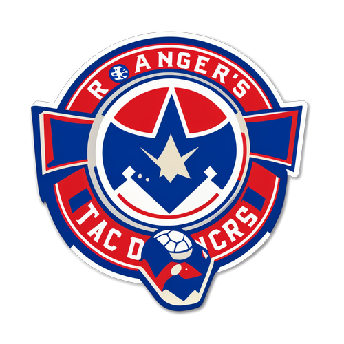 Logo-ul Rangers și Staduim: Un Adesiv Clasic pentru Suporterii Pasionați!