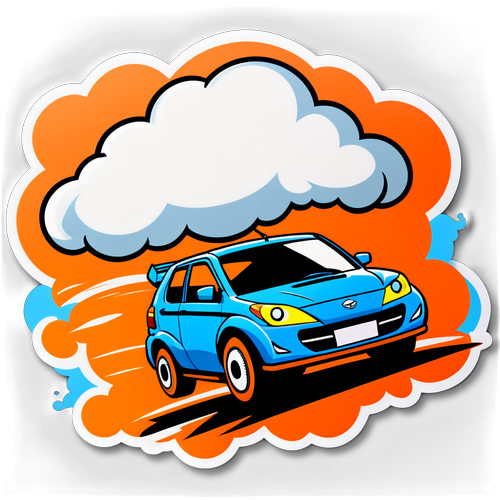Stiker Kereta Perodua dengan Sentuhan Komik