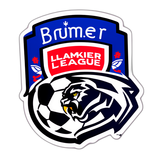 Aufkleber der Premier League Wettbewerbsaufregung