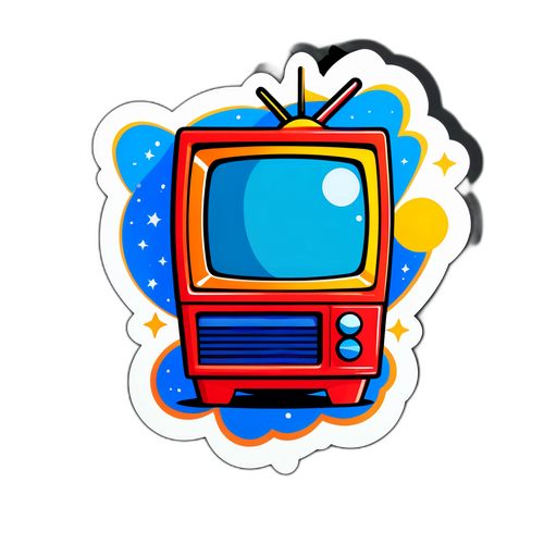 Morsom TV2 Sticker med Lekne Karakterer
