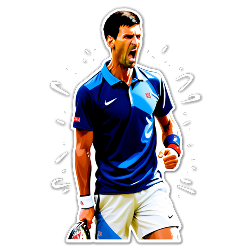 Unschlagbar Djokovic Aufkleber