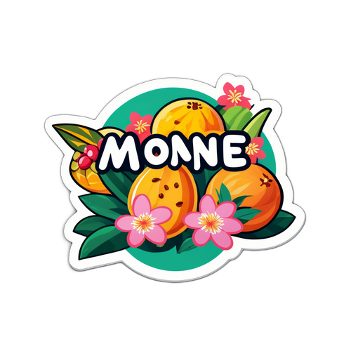 Mone Chiba trópusi gyümölcsökkel és illatos virágokkal