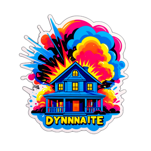 Dynamitt Hus Sticker