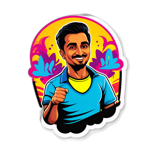 Autocolant vibrant cu Zohran Mamdani