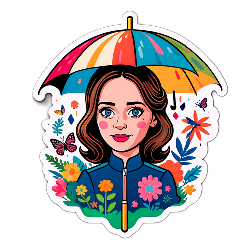 Whimsisk illustration av Emily Blunt