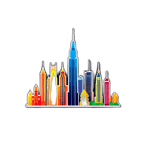 दुनिया की सबसे ऊँची इमारतों का Sticker