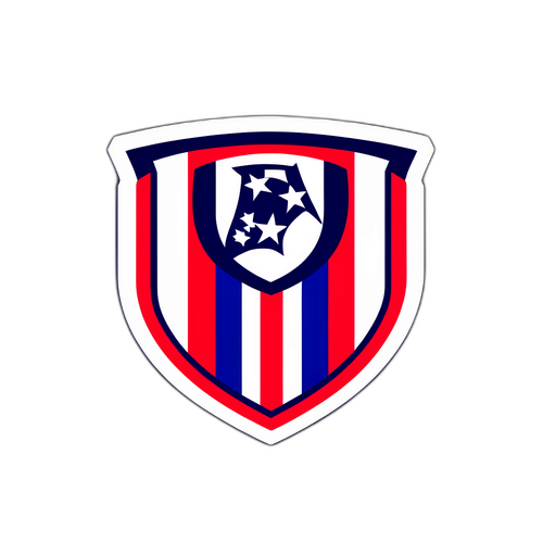 Vibrant klistermärke av Atletico Madrid-logotyp
