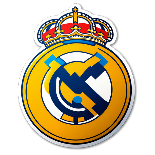 Real Madrid Tükröződő Sticker