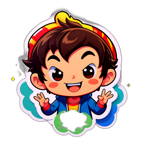 Sticker divertido de Yuyito