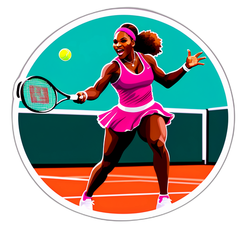 Σαφής Απεικόνιση Σερένα Ουίλιαμς σε Δράση