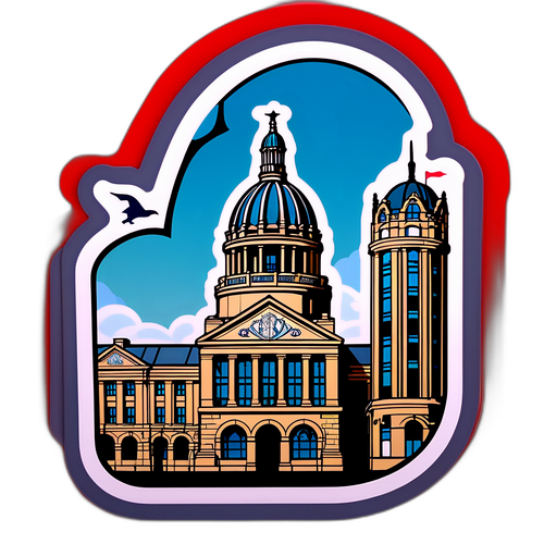 뉴캐슬의 아이코닉 빌딩 스티커